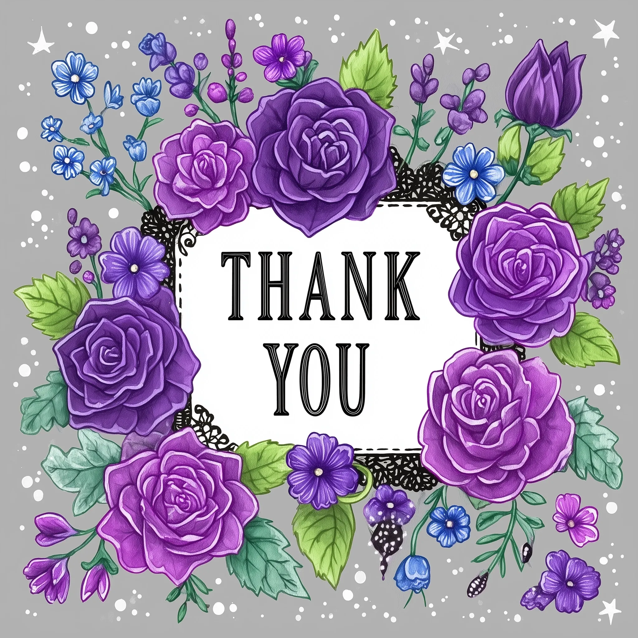 Thank You Image With Flowers 3
