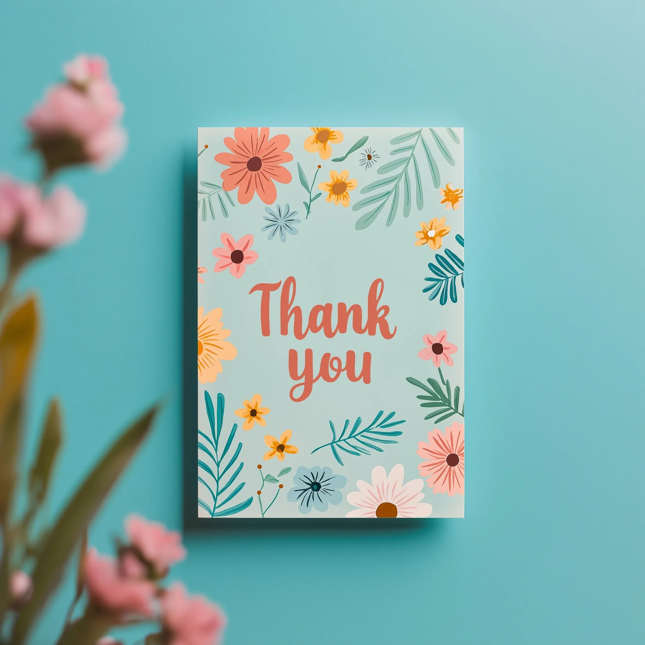Thank You Image With Flowers 5