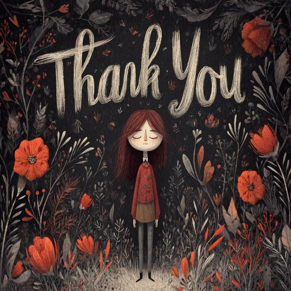 Thank You Image With Flowers 7