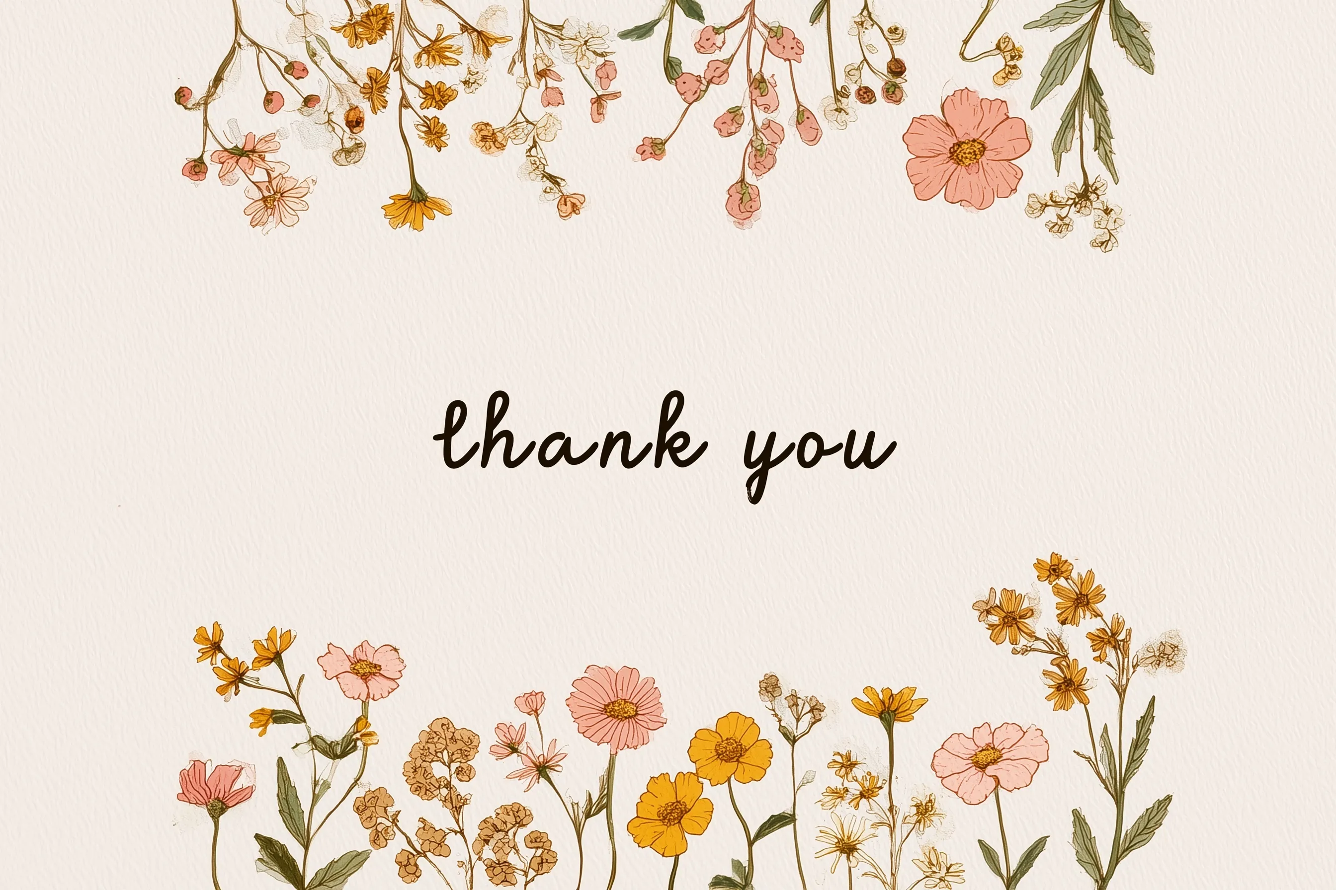 Thank You Image With Flowers 8