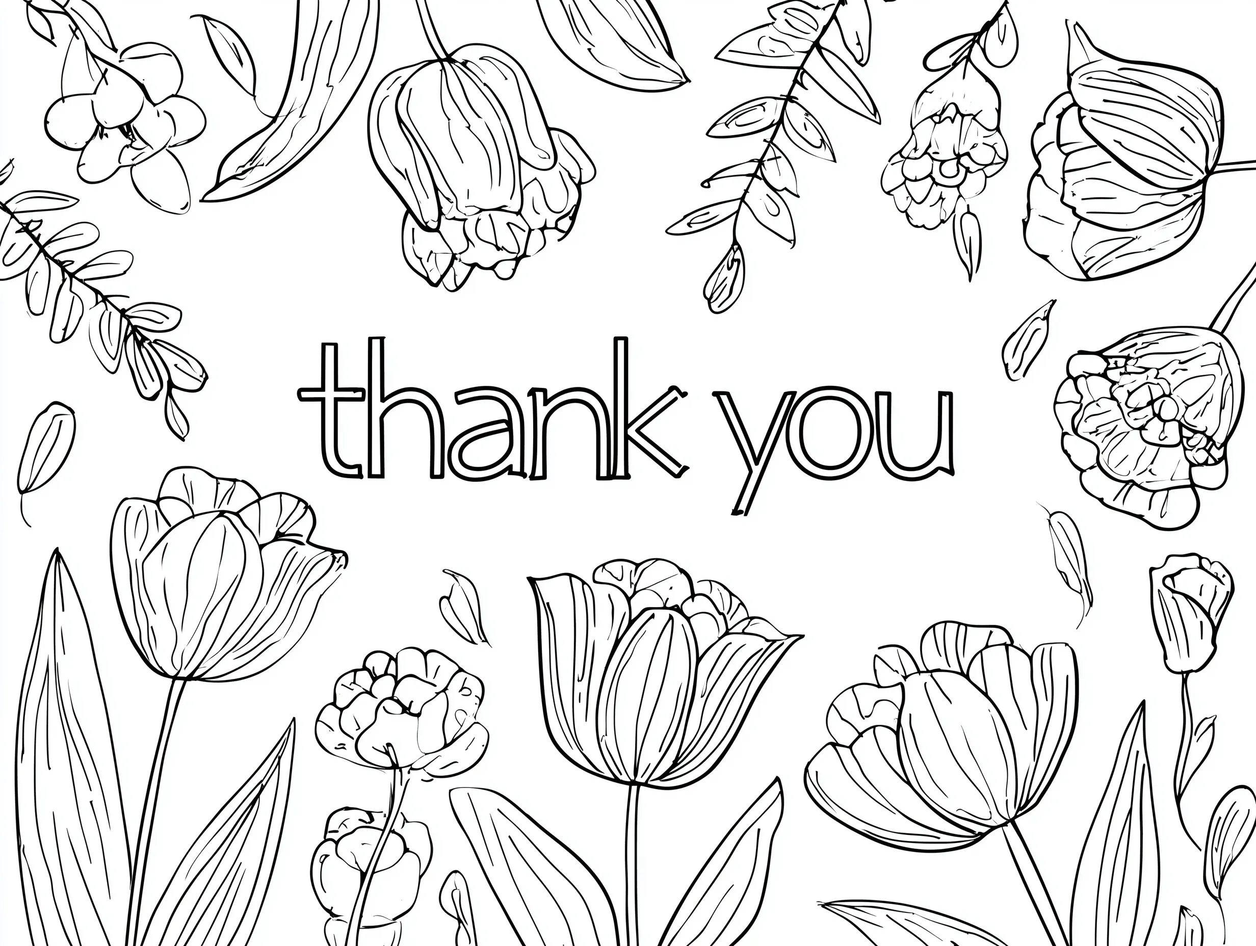 Thank You Image With Flowers 10