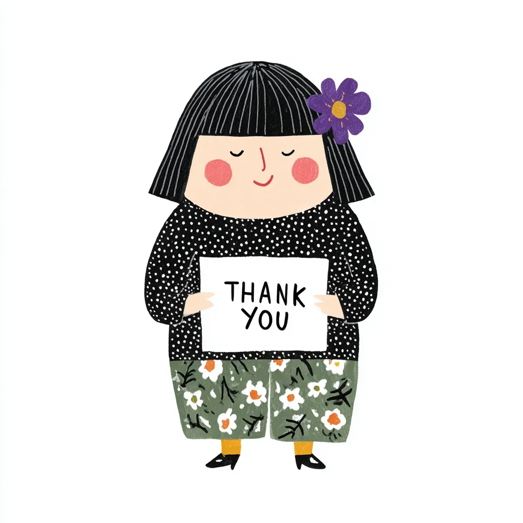 Thank You Image With Flowers 14