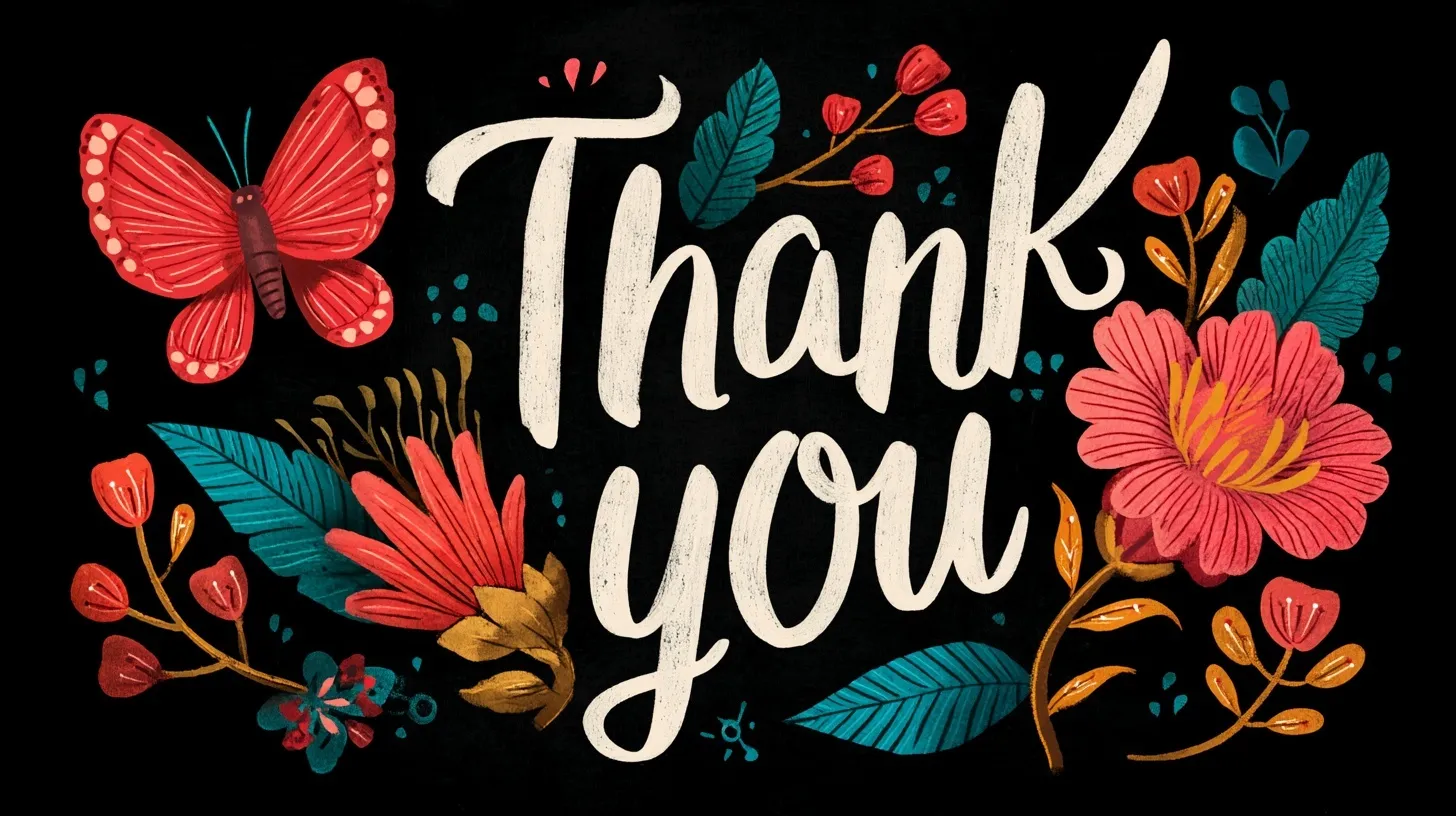 Thank You Image With Flowers 21