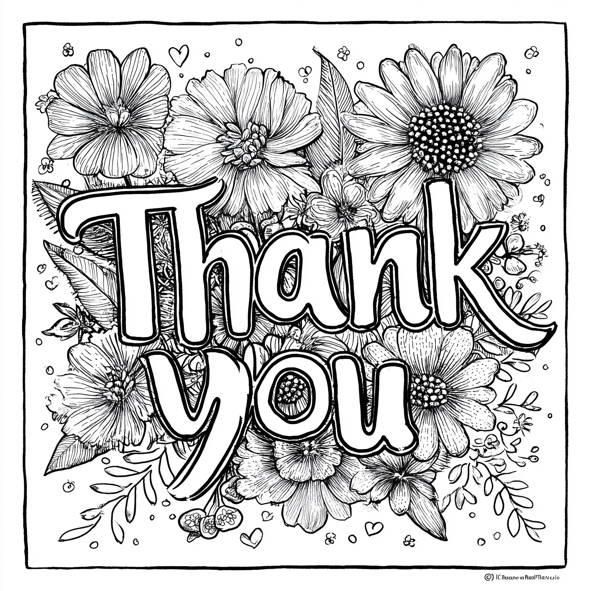 Thank You Image With Flowers 35