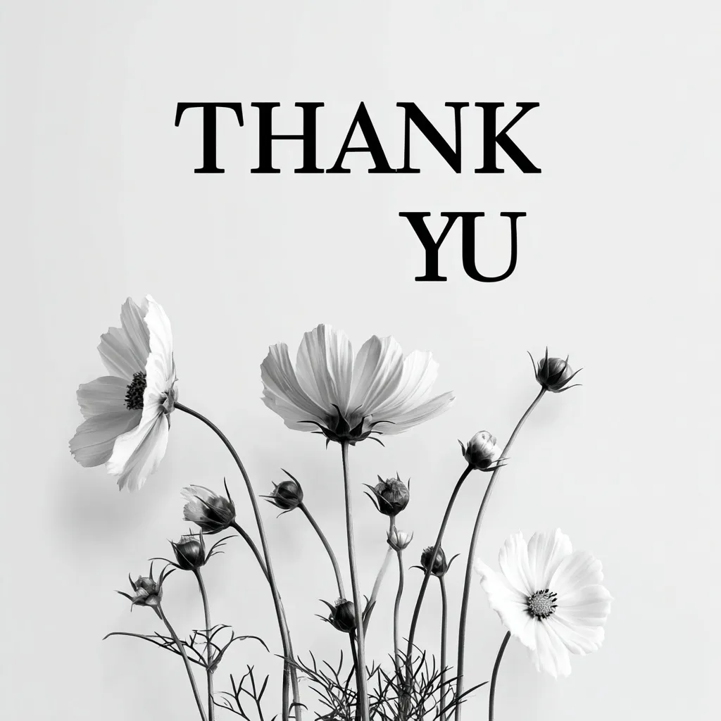 Thank You Image With Flowers 37