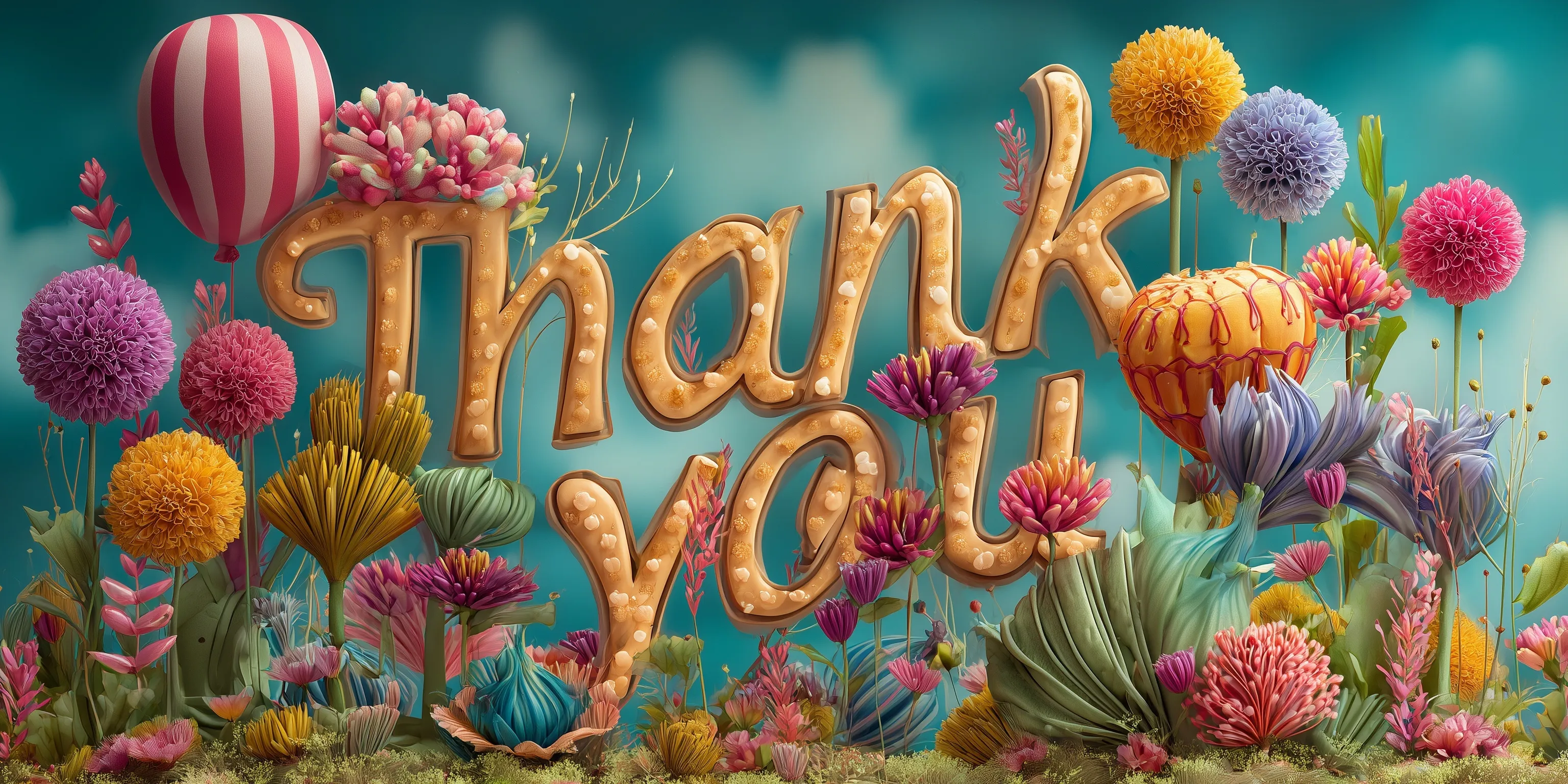 Thank You Image With Flowers 40