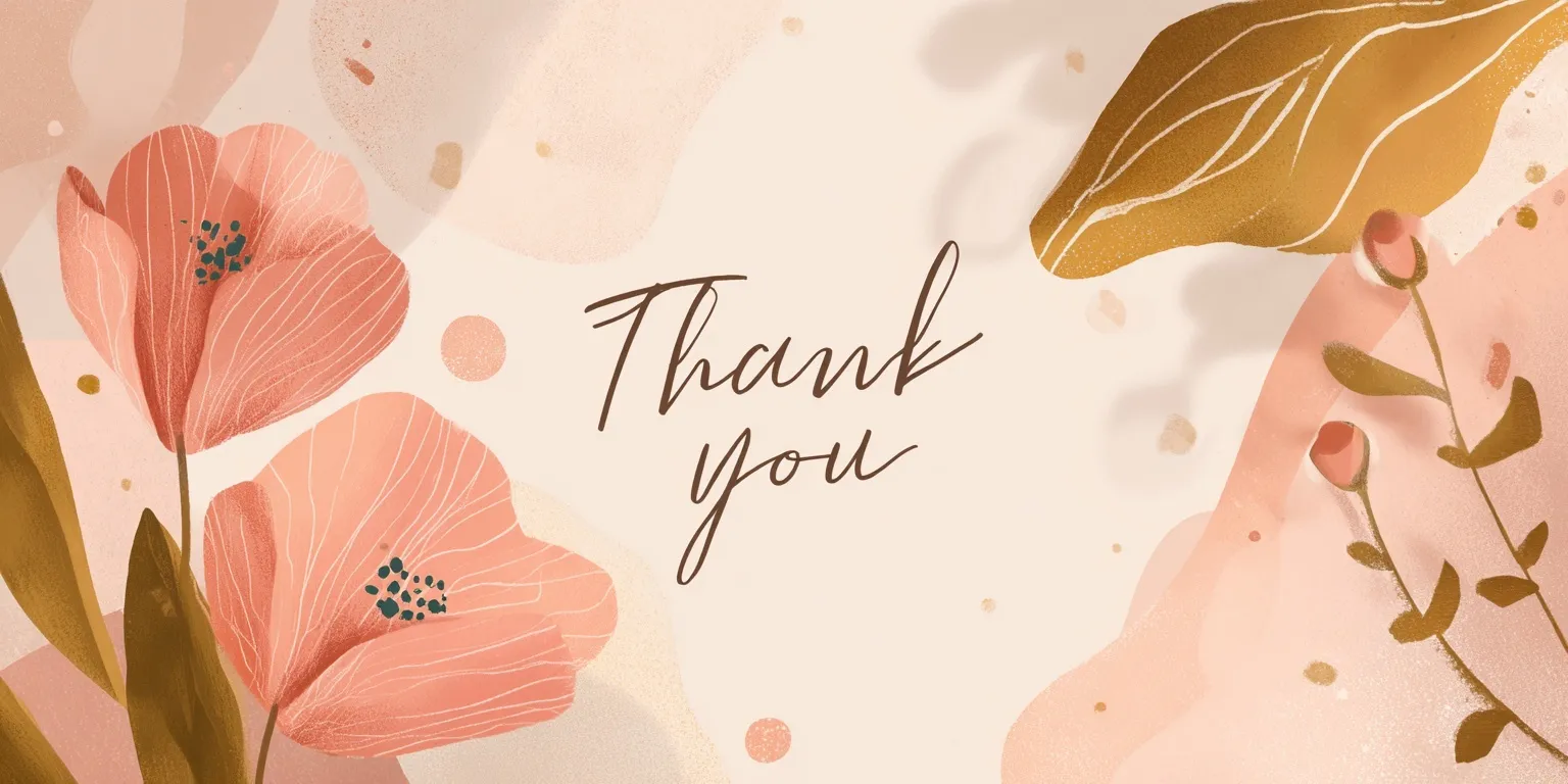 Thank You Image With Flowers 41