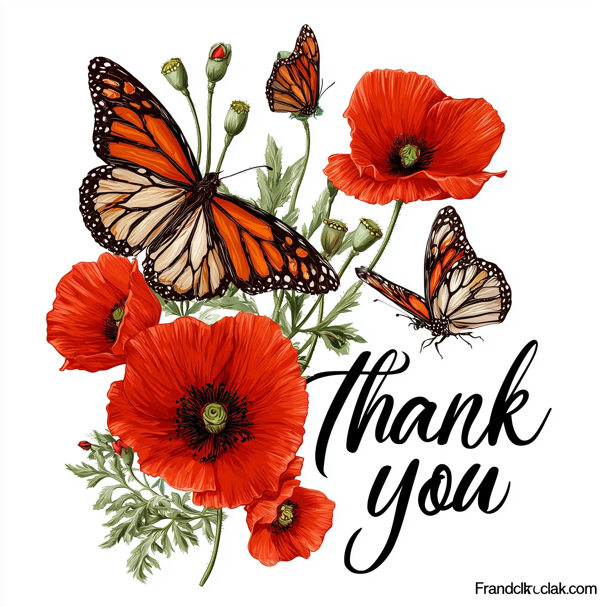 Thank You Image With Flowers 42