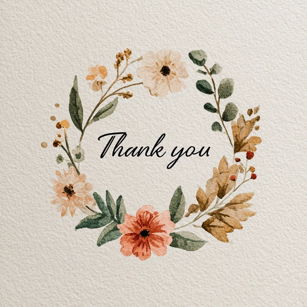 Thank You Image With Flowers 47
