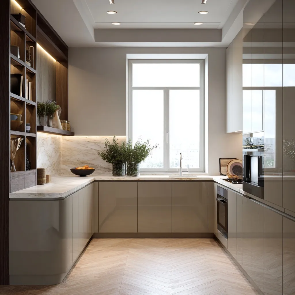 U Shaped Kitchen Design 8