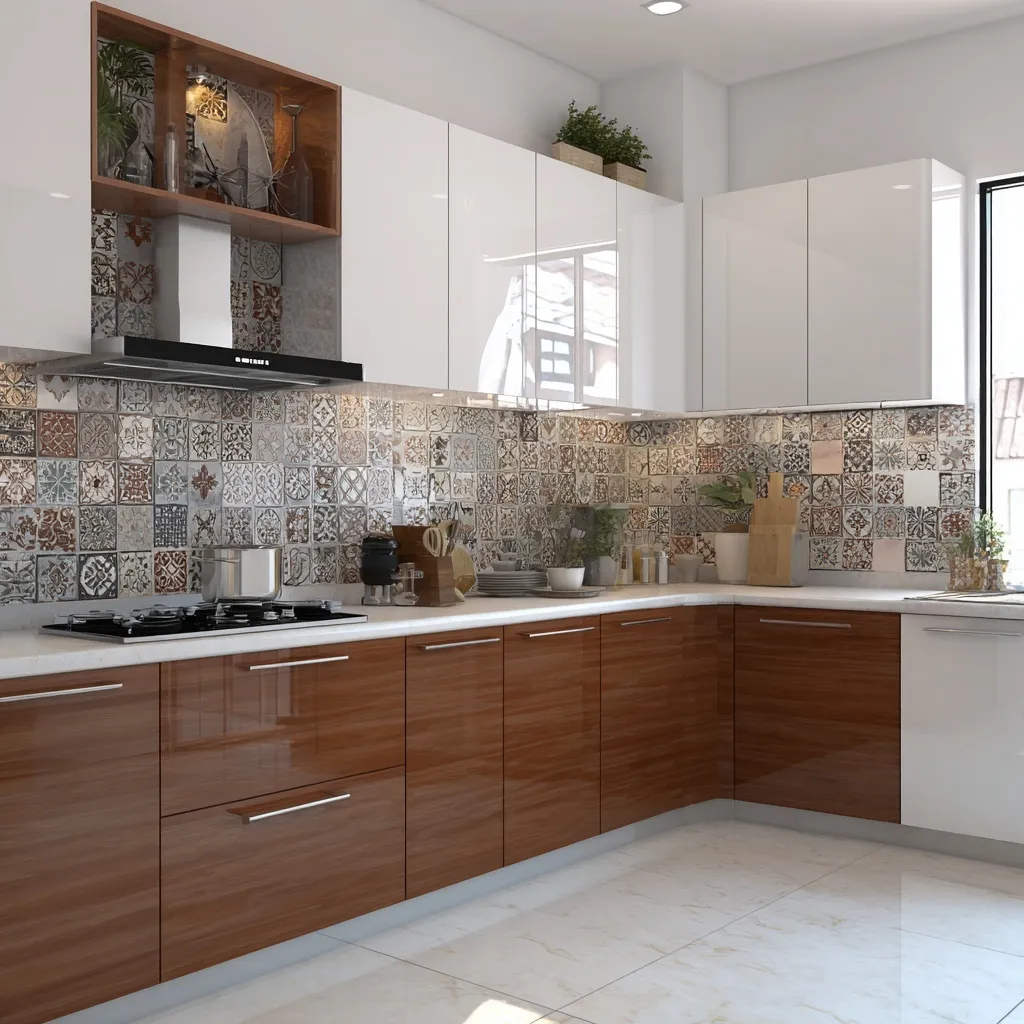 U Shaped Kitchen Design 12