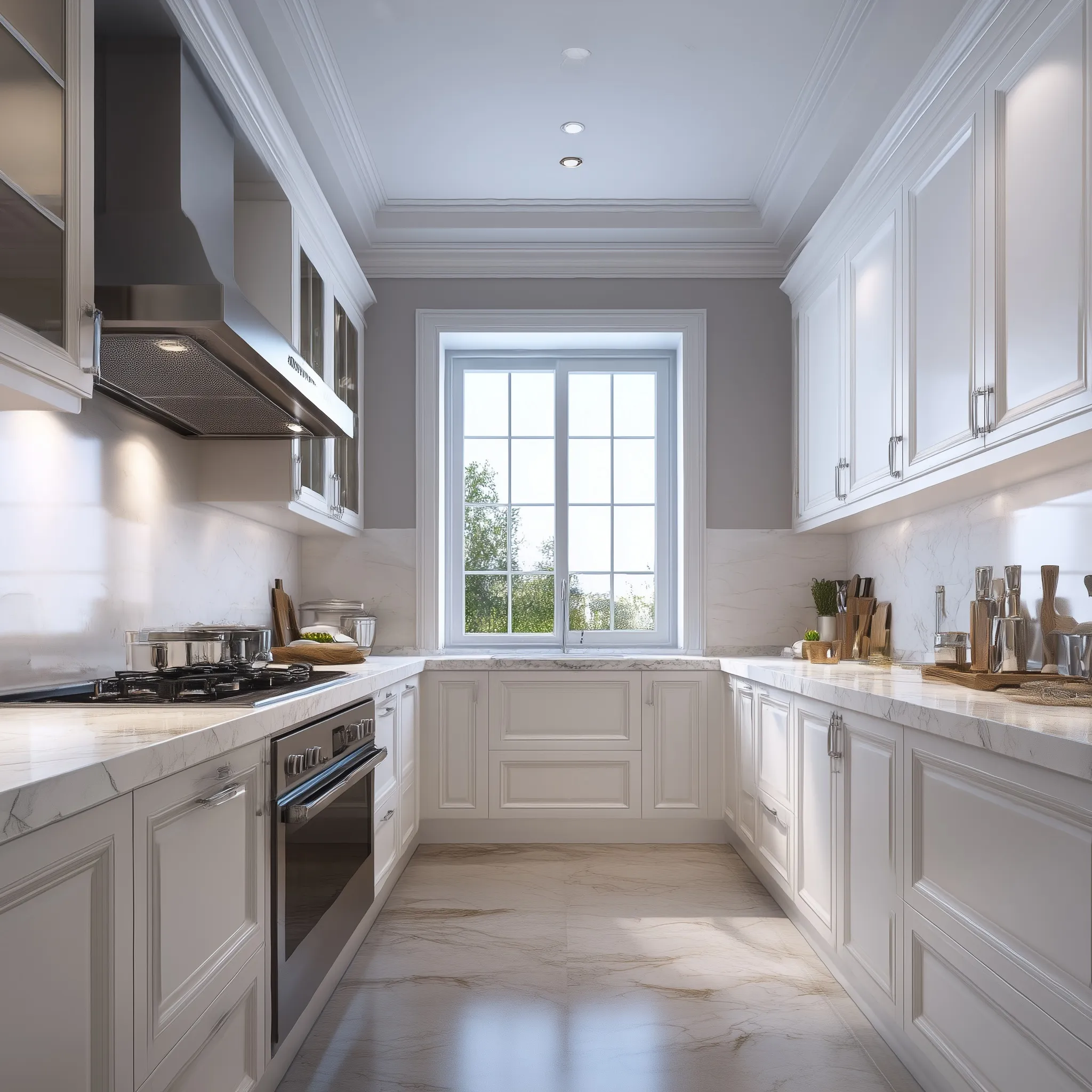 U Shaped Kitchen Design 20