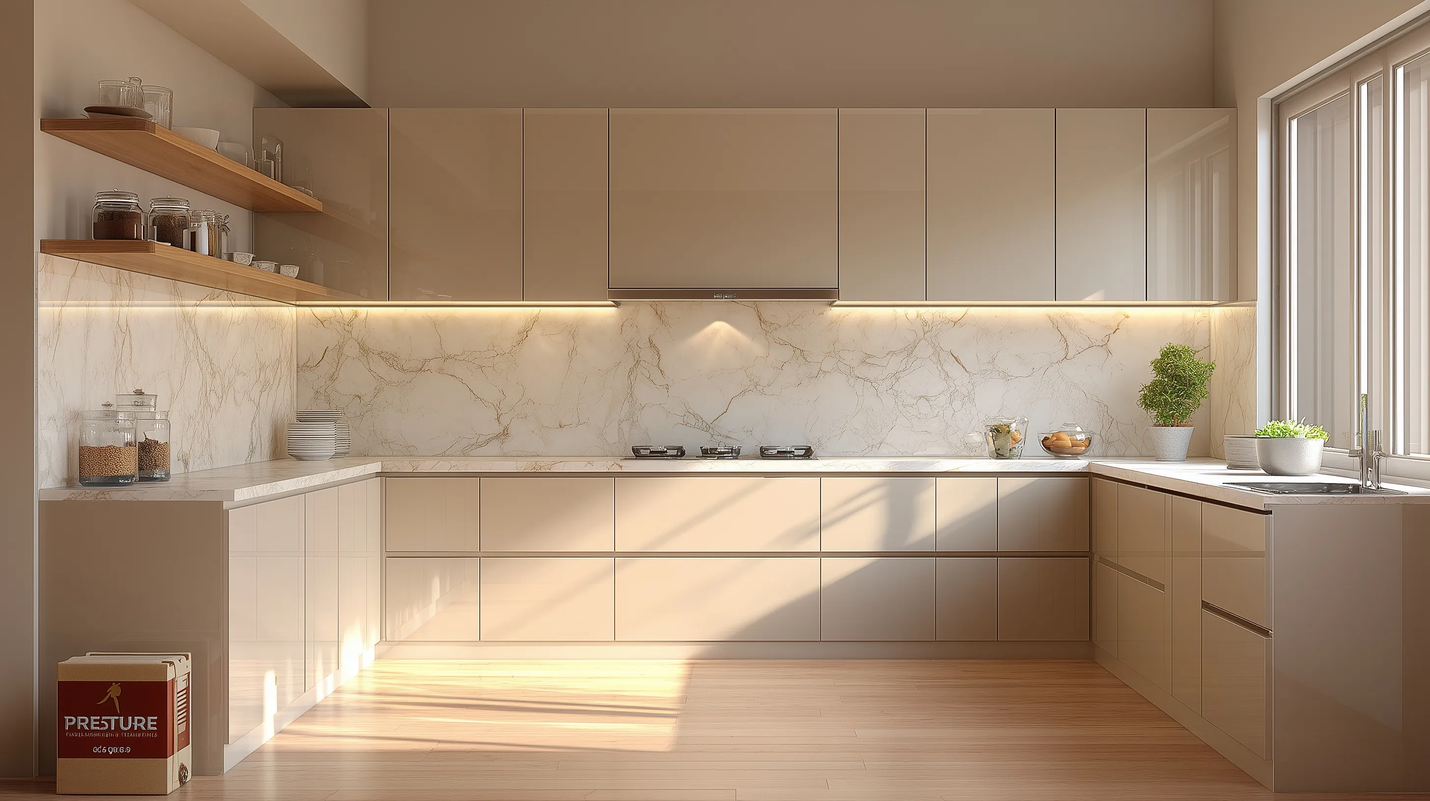 U Shaped Kitchen Design 21