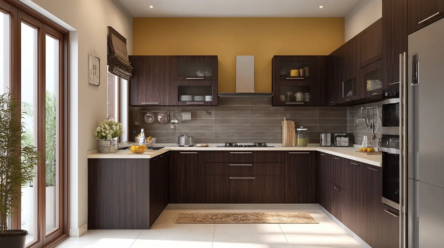 U Shaped Kitchen Design 23