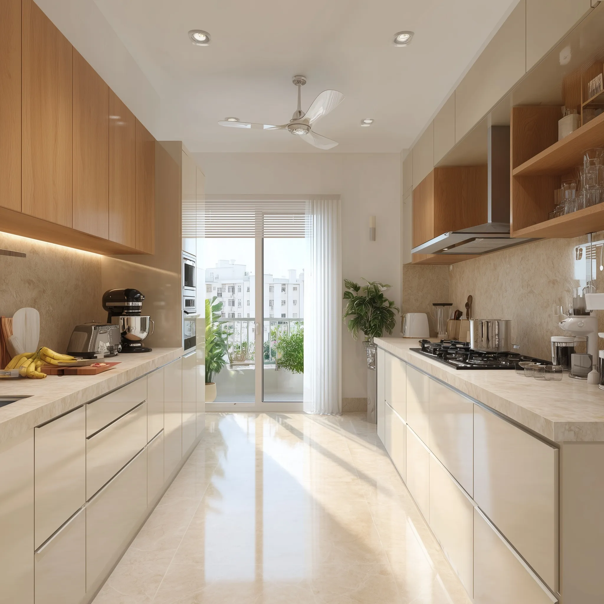 U Shaped Kitchen Design 24