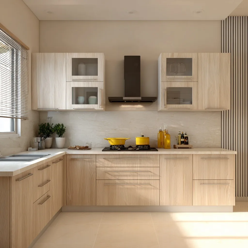 U Shaped Kitchen Design 35