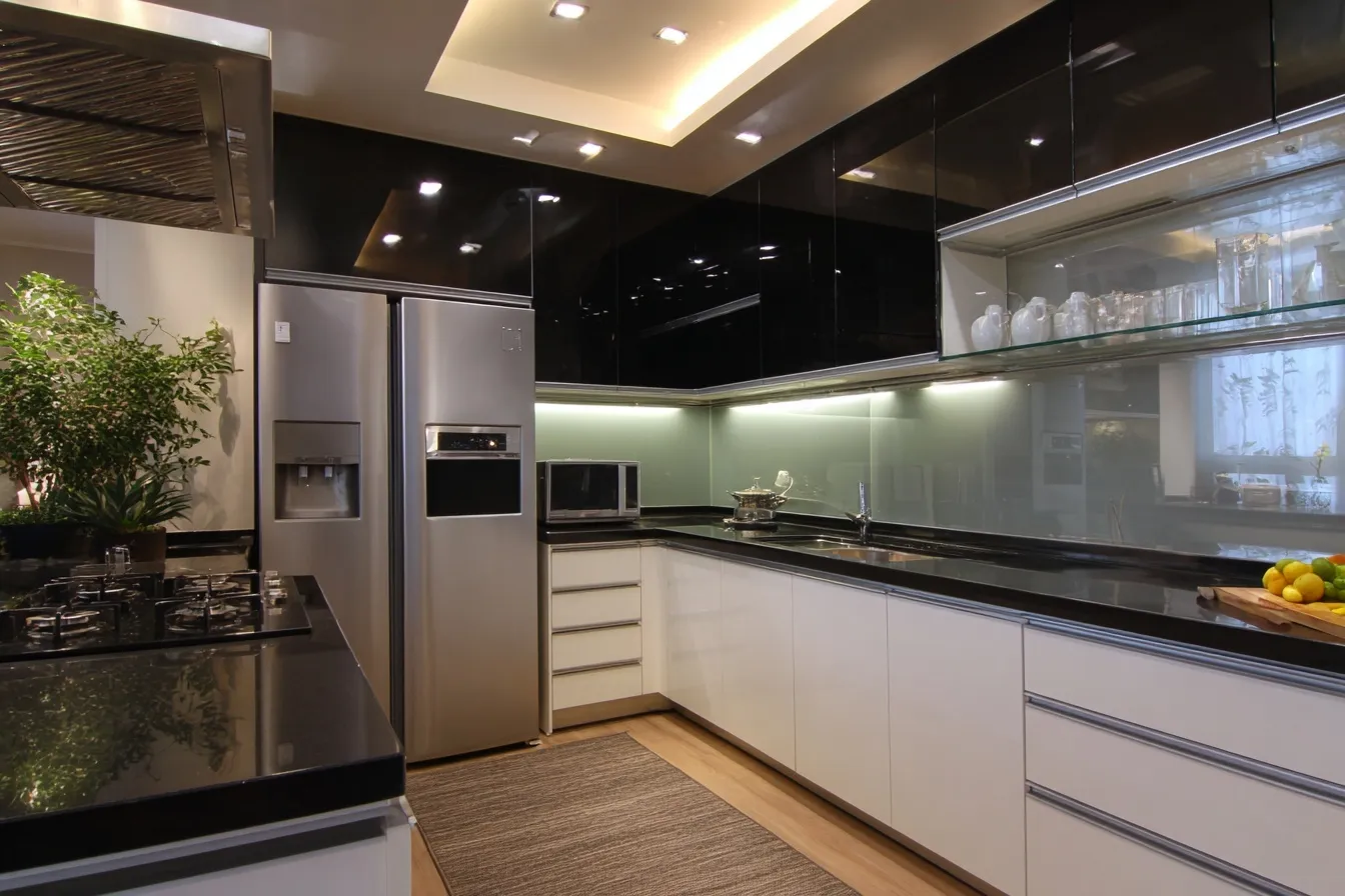 U Shaped Kitchen Design 56