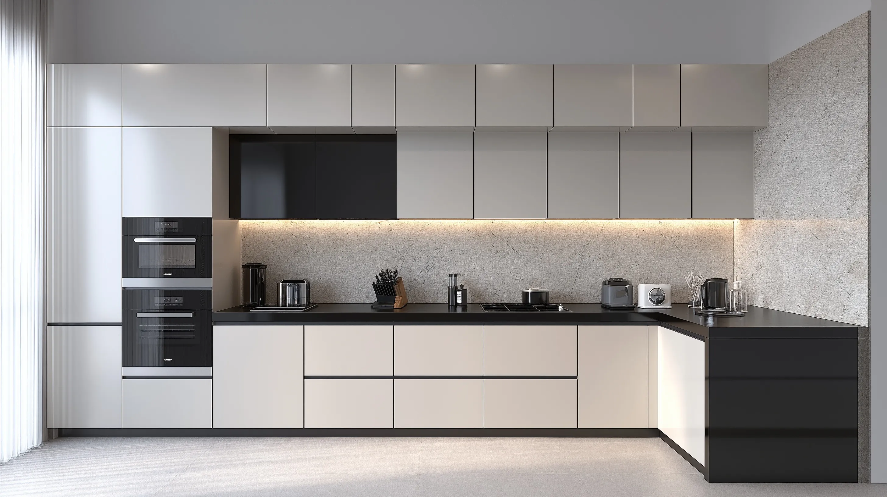 U Shaped Kitchen Design 57