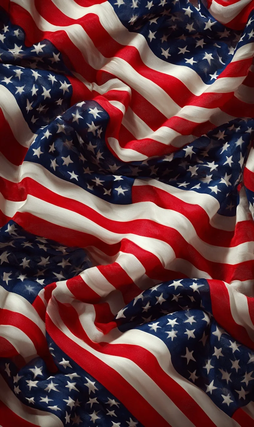 A detailed close-up of a high-definition American flag with vibrant textures for a patriotic background.