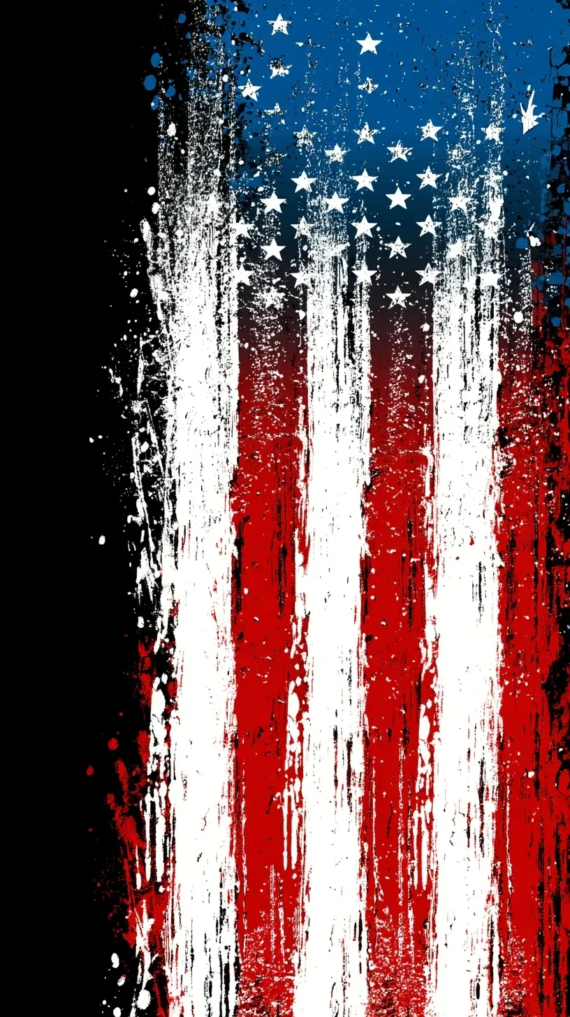 A high-definition, stylized close-up of the American flag featuring vibrant colors and professional photography.
